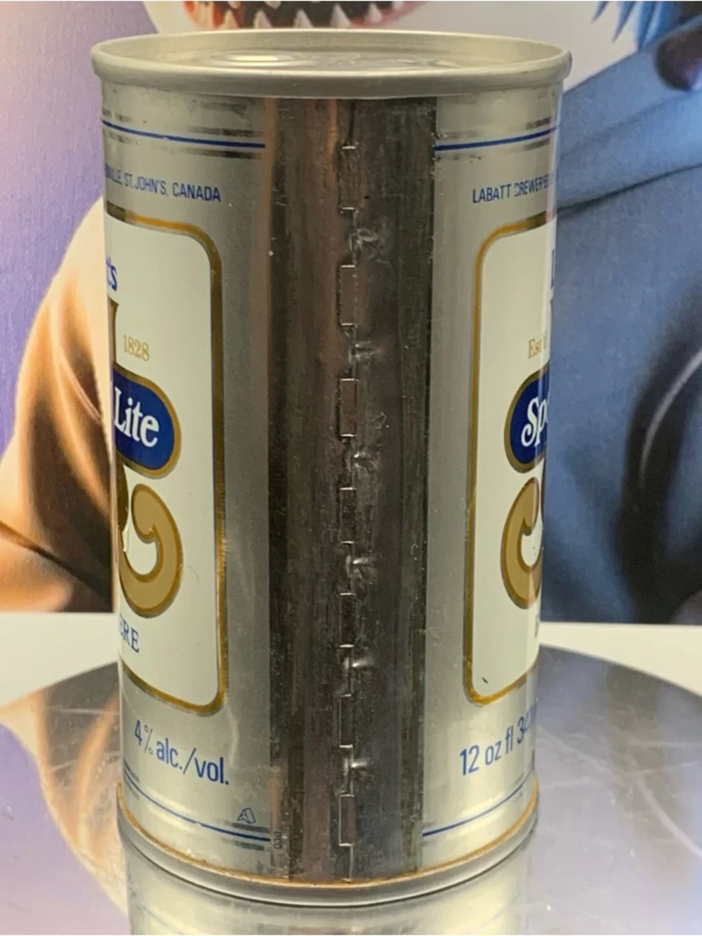 Vintage Beer Can Labatt's Special Lite Biere Beer Empty Steel Can Canada
